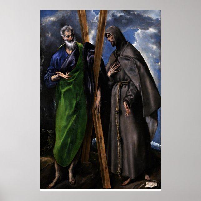 El Greco Christian Jesus Crucifix Painting Print  (Front)