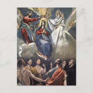 El Greco- Coronation of the Virgin Postcard