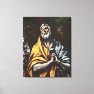 El Greco Repentant Saint Peter Canvas Print