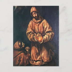 El Greco- St. Francis and Brother Rufus Postcard