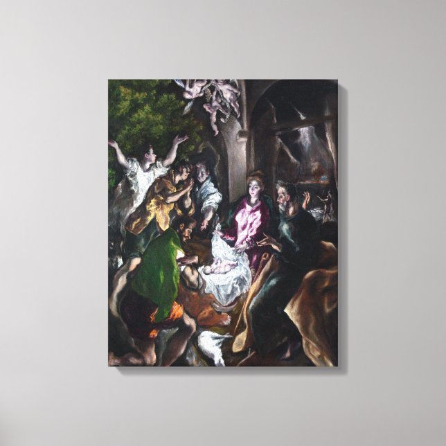 El Greco The Adoration of the Shepherds Canvas Print (Front)