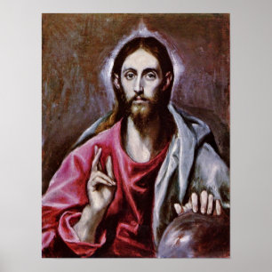 El Greco - The Saviour of the world Poster