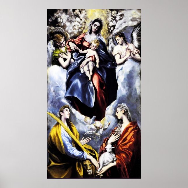 El Greco The Virgin and Child Poster (Front)