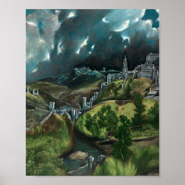 El Greco - View Of Toledo (1598-1599) Poster (Front)