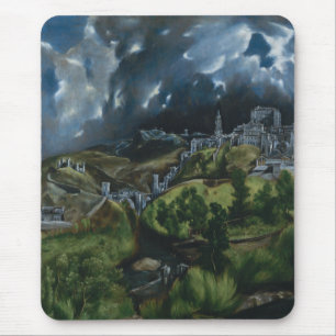 El Greco View of Toledo Mouse Mat