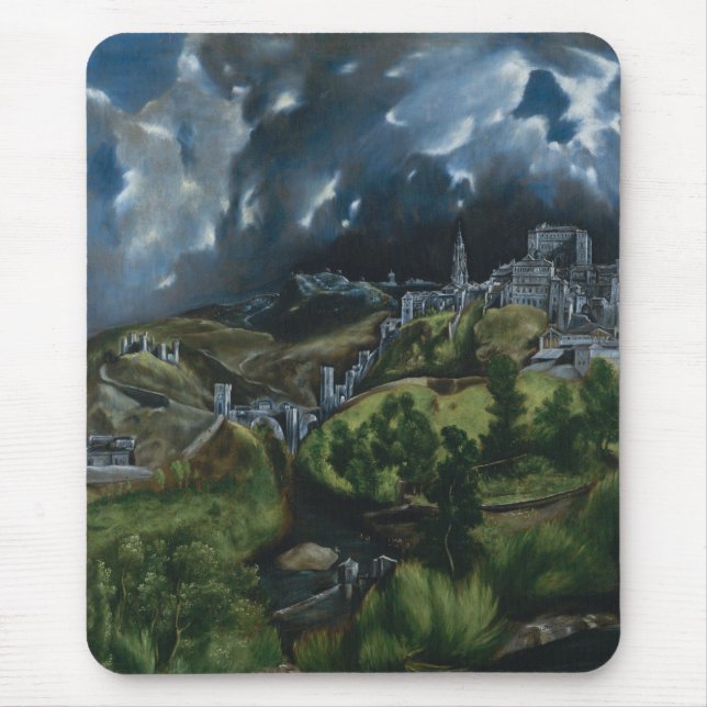 El Greco View of Toledo Mouse Mat (Front)