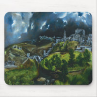 El Greco View of Toledo Mouse Pad