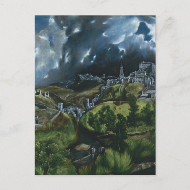 El Greco View of Toledo Postcard (Front)