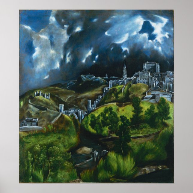 El Greco View of Toledo Poster (Front)