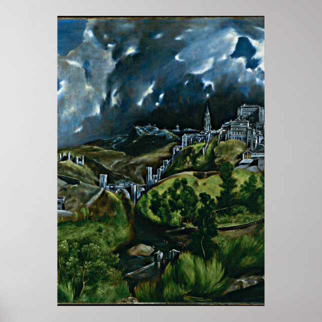 El Greco - View of Toledo Poster (Front)
