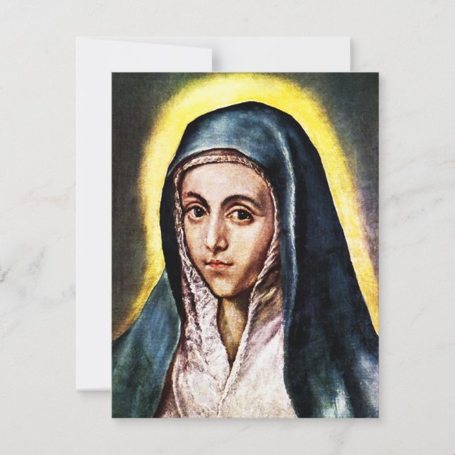 El Greco Virgin Mary Invitations (Front)
