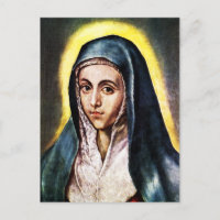 El Greco Virgin Mary Postcard