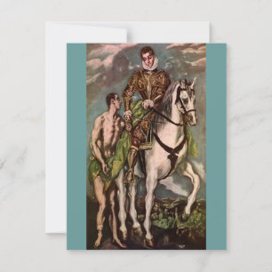 El Greco's Saint Martin and the Beggar, circa 1600 Invitation