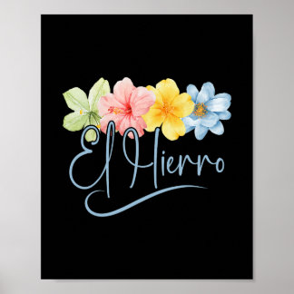 El Hierro Flowers Canary Islands Spain Floral Vaca Poster
