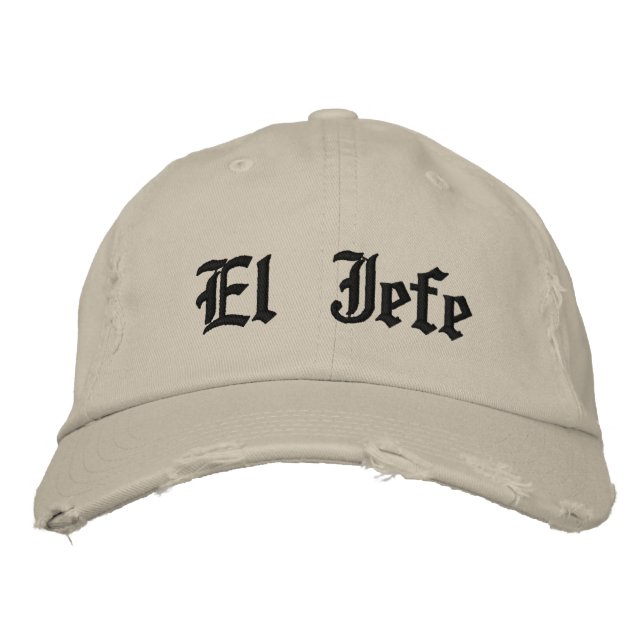 El Jefe Embroidered Hat (Front)