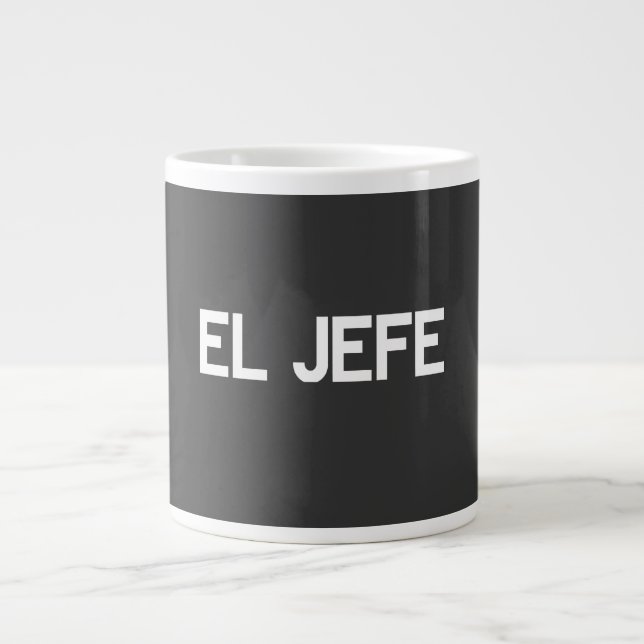 El Jefe Large Coffee Mug (Front)