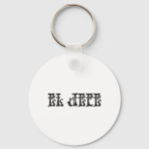 El Jefe logo Liquido Liquid Key Ring