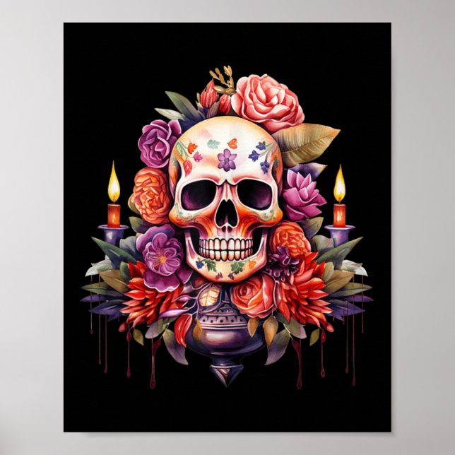 El Jefe Perfect Mexican Dia De Los Muertos Hallowe Poster (Front)