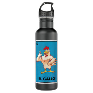 El Jefe Sugar Skull Dia De Los Muertos Men Day of  710 Ml Water Bottle