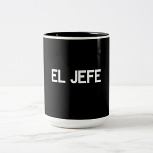 El Jefe Two-Tone Coffee Mug