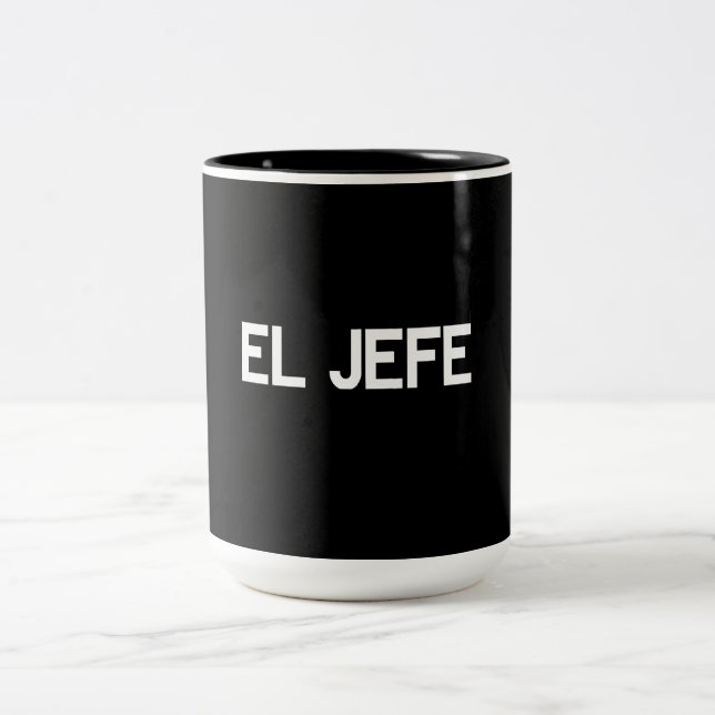 El Jefe Two-Tone Coffee Mug (Center)