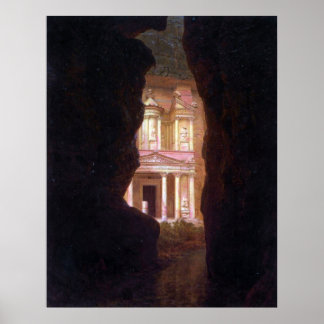 El Khasne, Petra by Frederic Edwin Church Poster