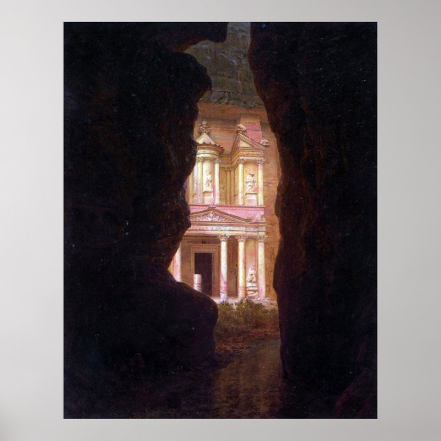 El Khasne, Petra by Frederic Edwin Church Poster (Front)