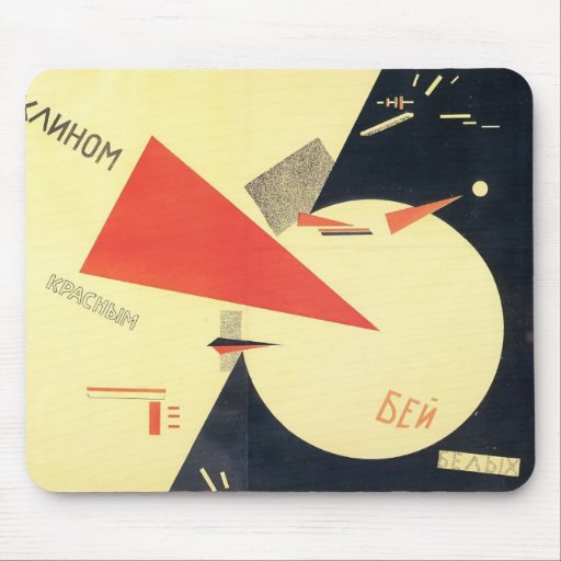 Image of El Lissitzky- Beat the Whites with the Red Wedge Mouse Mat