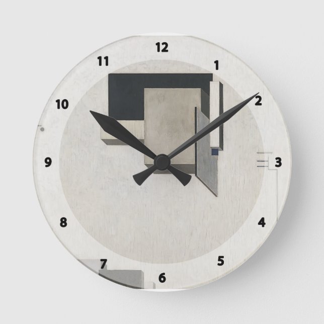 El Lissitzky- Proun 1 C Round Clock (Front)