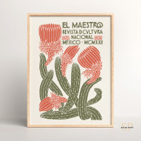 El Maestro Vintage Mexican Cultural Magazine Cover