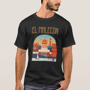 El Malecon Cuba Souvenir Havana City Caribbean His T-Shirt