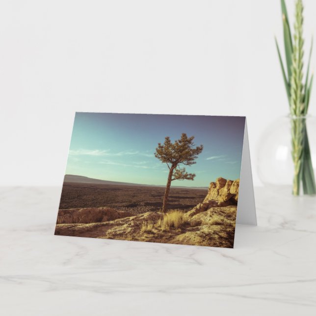El Malpais, New Mexico Landscape Photo Card (Front)