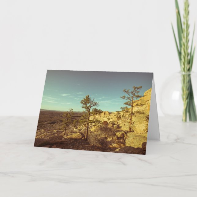 El Malpais, New Mexico Landscape Photo Card (Front)