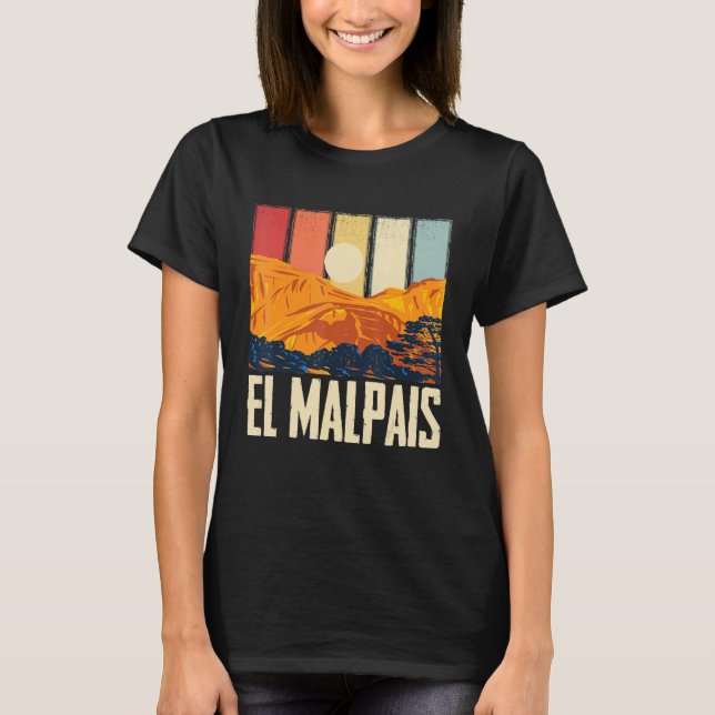 El Malpais Souvenir National Monument Mountain Ran T-Shirt (Front)