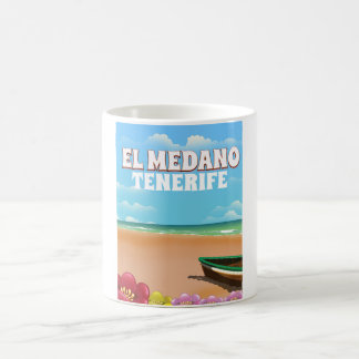 El Medano Tenerife beach travel poster Coffee Mug