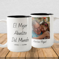 El Mejor Abuelito del Mundo – Custom Photo & Name