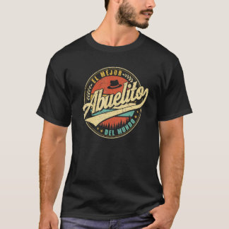El Mejor Abuelito Del Mundo Men Retro Vintage Deco T-Shirt