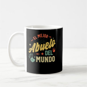 El Mejor Abuelo Del Mundo Men American Flag Decor  Coffee Mug