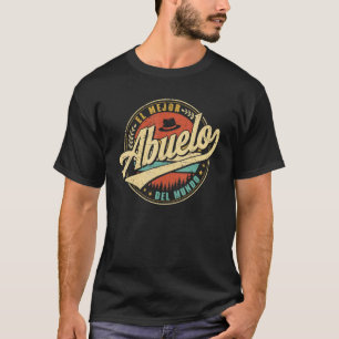 El Mejor Abuelo Del Mundo Men Retro Vintage Decor T-Shirt