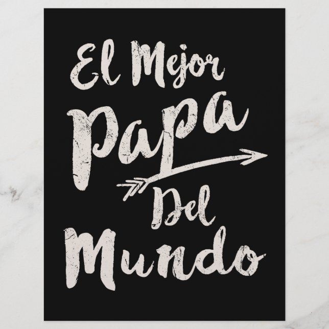 El Mejor Papa Del Mundo Dad Fathers Day (Front)