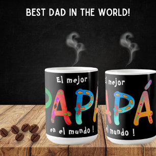 El mejor Papá en el mundo Bold Geometric Mug