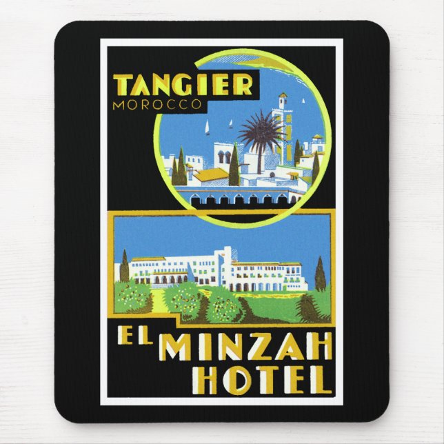 El Minzah Hotel ~ Tangier Mouse Mat (Front)