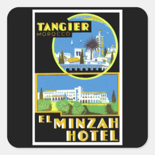 El Minzah Hotel ~ Tangier Square Sticker