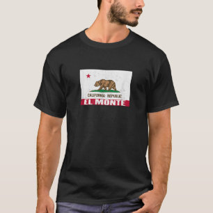 El Monte California Distressed CA Republic Flag T T-Shirt