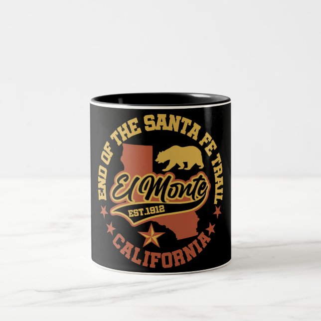 El Monte,California Two-Tone Coffee Mug (Center)