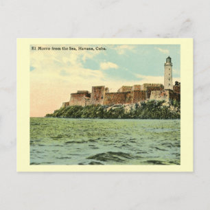 El Morro from the Sea, Havana, Cuba 1913 Vintage Postcard