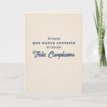 El Nene Que No Contesta Birthday