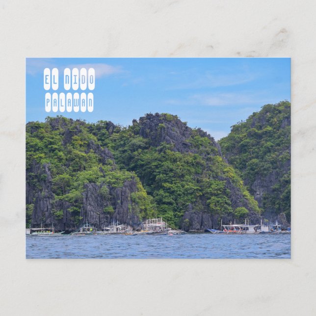 El Nido in Palawan Philippines Postcard (Front)