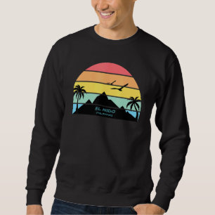 El Nido Palawan Philippines Beach Travel Palms Isl Sweatshirt