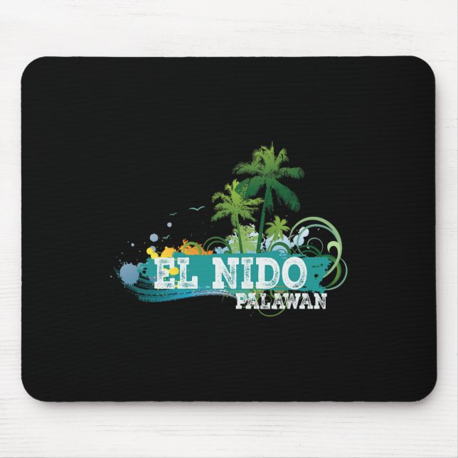 El Nido Palawan Phillipines Vacation Souvenir Tee  Mouse Mat (Front)